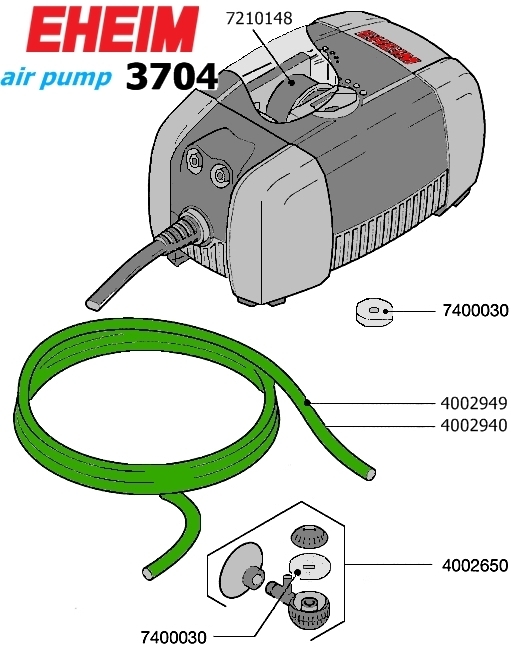 Eheim_Luftpumpe_3704_Ersatzteile Eheim_Luftpumpe_3704_Ersatzteile