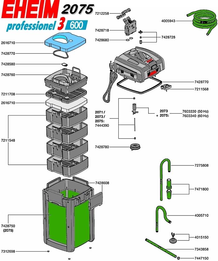 Eheim Aussenfilter professionel 3 2075 Eheim Aussenfilter professionel 3 2075