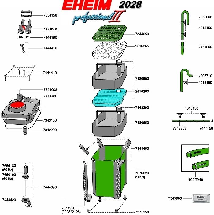 Eheim Aussenfilter professionel II 2028 Eheim Aussenfilter professionel II 2028
